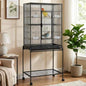 GarveeHome 62.6" H Large Bird Cage, Bird Cage with Rolling Storage Stands, Feed Bowls, Wide Tall Parrot Cage for Parakeets, Conures, Cockatiel, Cockatoo