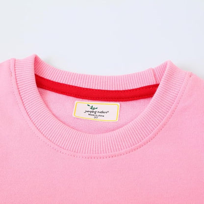Toddler Baby Girls Cotton Sweater, Long Sleeve Crewneck Sweatshirt Pullover Kids Warm Clothing for Fall Winter