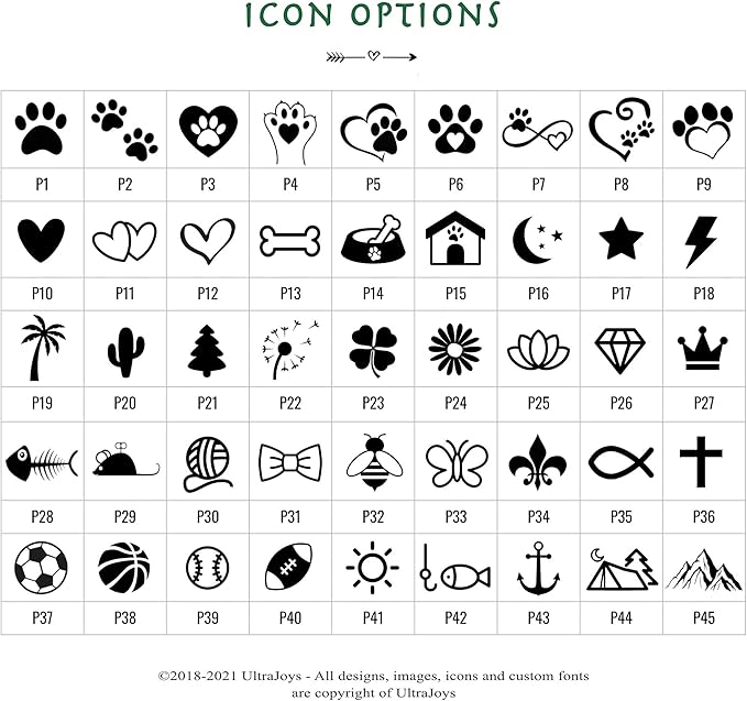 Ultra Joys Custom Personalized Dog ID Tag, Brushed Stainless Steel Bone Dog Tag, Silver, Large