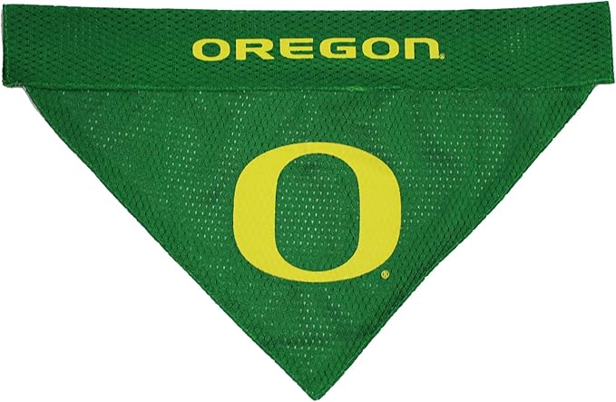 Pets First Collegiate Pet Accessories, Reversible Bandana, Oregon Ducks, Small/Medium