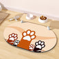 Cat Food Mat 24''x16'', Absorbent Cat Mats for Food and Water, Non-Slip Rubber Mat for Cats Bowls, Easy Store Pet Food Placemat, Mats for Under Cats Food Bowls, Fit with Kitchen, Living Room