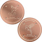 2 Pcs Bird Bath Copper Disk | 99.99% Pure Copper Plate & Birdbath Disk | 0.6mm Thick Reinforced Design | Maintains Clean Water Naturally | Fits All Birdbath Bowls Year-Round (Bird Style 2)