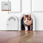 Purrfect Portal Meow Manor® Cat Door Interior Door - No-Flap, Fits Cats Up to 20 lbs, Easy DIY Setup, No Training Needed, White