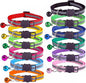 12-Pack Reflective Cat Collar Breakaway with Safety Elastic Band – Cat Collar with Bell - Adjustable Length & Lightweight for Girl Boy Cats and Kittens