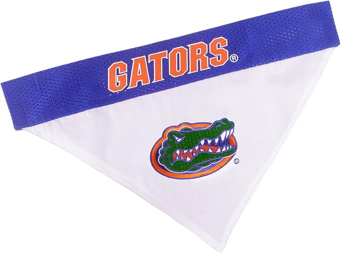 Pets First Collegiate Pet Accessories, Reversible Bandana, Florida Gators, Large/X-Large