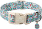 Easter Dog Collar for Large Dogs - Blue Sleepy Bunny Egg Easter Collars for Boy Girl Dogs, Adjustable Spring Holiday Pet Collars with Quick Release Buckle L