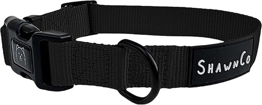 ShawnCo Dream Walk Dog Collar- Premium, Adjustable and Comfortable Pet Collar for Small, Medium, Large and Extra Large Dogs (L, Midnight)