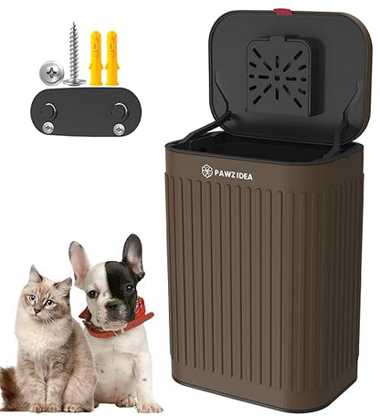PAWZIDEA Activated Carbon Filter Replacement for Pet Waste Trash Cans Wall Mounted, 3.15"*3.15" Square Thick Deodorizing Carbon Filters, 4-Pack, Replace Every Month