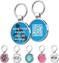 MYLUCKYTAG QR Code Pet ID | Personalized Dog & Cat Collar Tag | Online Profile with Instant Scanned Location Alert Email