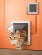 LIBBEPET Cat Door Interior Door, Indoor Cat Doors, Medium Pet Doors for Cats Up to 13 lbs(Frame Size 7.5" x 8.7"), Upgraded 4 Way Locking Kitty Door for Interior & Exterior Doors, Easy to Install