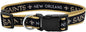 Pets First NFL New Orleans Saints Licensed PET COLLAR, Small - Heavy-Duty, Strong, and Durable Dog Collar. Available in 31 Football Teams and 4 Sizes