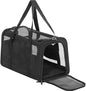 Airline Approved Cat Carrier, Soft-Sided Collapsible Pet Carrier for Travel, 3 Carrying Ways, Lightweight and Ventilation on 5 Sides, Escape Proof, with Soft Fleece Pad