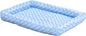 MidWest Homes for Pets QuietTime Fashion XS Dog Bed – Blue Faux Fur Bolster, Ultra-Soft and Machine Washable, Fits 22-Inch Crates and Carriers, for Small Dogs and Cats