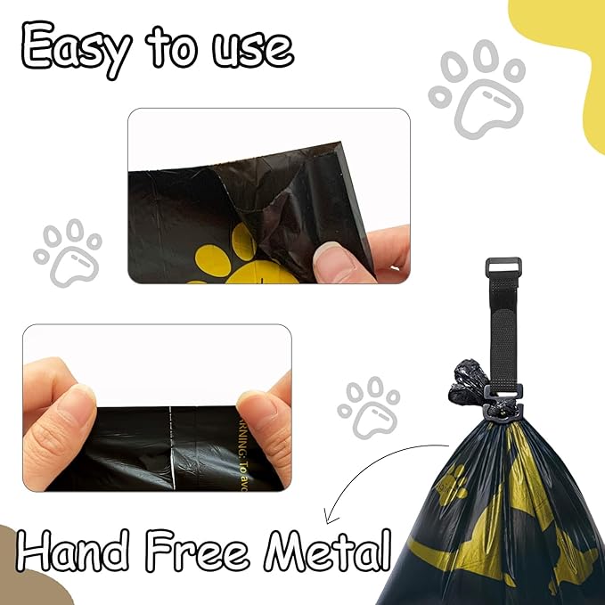 Metal Dog Poop Bag Holder 2-Pack w/Leash Clip|Durable Scratch-Resistant Aluminum|30 Bags+6 Accessories（Dark Green）