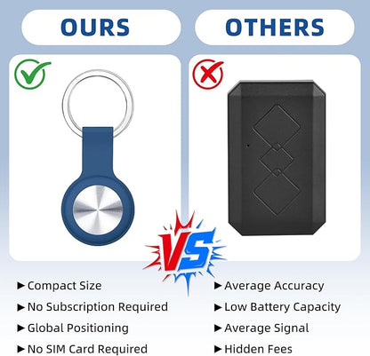 Tracker for Pets and Vehicles, Smart Dog and Cat Tracker Fits with iOS & Android, Real-Time Tracking & No SIM Card, No Subscription, Portable& Long Battery Life Locator