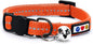 Pawtitas Recycled Orange Reflective Cat Collar – Eco-Friendly Breakaway Safety Buckle, Adjustable Kitten & Adult Collar with Removable Bell and High-Visibility Strap