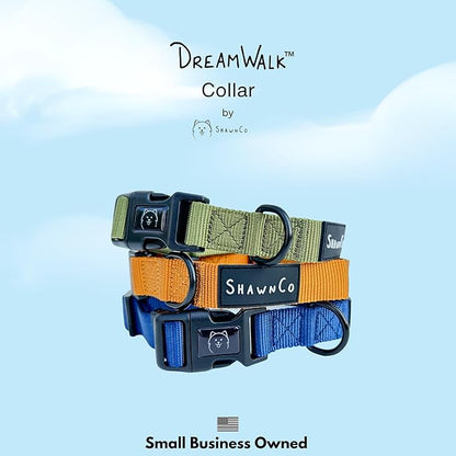 ShawnCo Dream Walk Dog Collar- Premium, Adjustable and Comfortable Pet Collar for Small, Medium, Large and Extra Large Dogs (XL, Midnight)