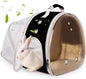 Back Expandable Backpack for Small Animals, Portable Travel Bag Breathable Pet Carrier Cages for Bunny, Guinea Pig, Bearded Dragon, Lizard, Rabbit, Squirrel, Tortoise, Kitten, Sugar Glider