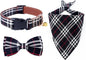 Yizepet Dog Collar with Bow Tie- Adjustable pet Collar for Dogs with Plastic Buckle Collar, Stylish Pattern for Small Medium or Large Boy and Girl Dog and Cat
