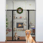 51" Extra Tall Cat Gate for Doorway Auto Close Encrypted Cat Gate 28.5"-48.7" Adjustable Width Pet Gate Include 5.5" and 8.26" Extension Kits No Drilling Pressure Mount Kit