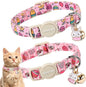 ARING PET 2 Pack Easter Cat Collars-Cute Easter Eggs Cat Collar Breakaway with Bell&Pendant, Adjustable Pink Chick Kitten Collars with Safety Buckle for Girl&Boy Cats