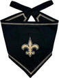 Pets First NFL New Orleans Saints TIE Bandana, Size Large/X-Large. Dog Bandana Scarf Bib for Pet Cat Dog. The Ultimate Game-Day, Party Bandana