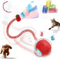 Interactive Cat Toys Ball for Indoor Cats,Automatic Cat Toy with Elastic Mesh Tail,Rechargeable Rolling Kitten Toy,Cat Enrichment Toys for Indoor Cats (Red1, Cat Toy Ball)