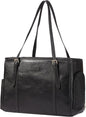 Fashion Dog Purse Pet Carrier Leather Bag for Small Dogs Cats Puppy, Portable Tote Bag Airline Approved Soft-Sided Carriers (Black)