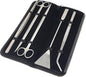 A2Z-Aquascaping Maintenance Tools Accessories,Anti-Rust Stainless Steel Tweezers Scissors Spatula for Aquarium Tank Clean, Fish Tank, Bonsai, Algae Scrapers (Set of 5 Pcs in A Case)