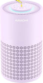 AIRROMI Air Purifier for Bedroom with HEPA 3-in-1 Filter, Pet Air Purifier for Home Cat Pee Smell, Covers Upto 990 Ft², Quiet 360°intake Air Cleaner for Pet Hair,Allergies,Pollen,Smoke A2001 Purple
