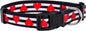 Native Pup Valentine’s Dog Collar- Valentines Day Pet Collars- Valentine Girly Hearts- Pink Red Heart- Cute Boy Girl Puppy Gift- Adjustable for Small, Medium, Large Breeds (Striped Hearts, Small)