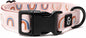 Lucy & Co. in The Clouds Adjustable Dog Collar- Cute Designer Pet Collar for Small, Medium, Large Dogs- Buckle Closure Dog Accessories, Large, Pink Rainbows