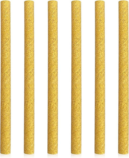 S&X Small Bird Perch Covers, Sand Perch Covers Sandpaper for Budgies, Canaries, Parakeets, Lovebirds and Other Small Birds, 6-Pack