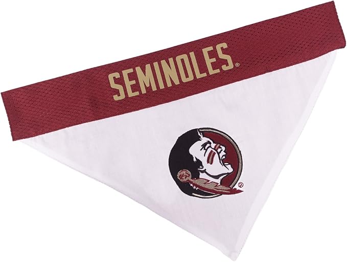 Pets First Collegiate Pet Accessories, Reversible Bandana, Florida State Seminoles, Small/Medium