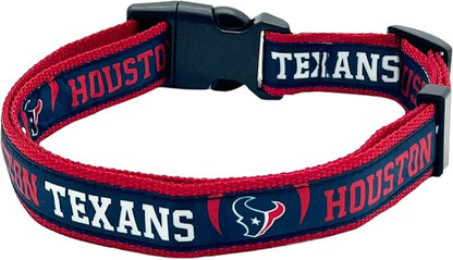 NFL Houston Texans Dog & Cat Collar - Large, Shiny & Colorful Licensed by The NFL