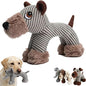 Linen Safari Companions, Squeaky Dog Chew Animals, with Durable Linen Material, Durable and Resistant to Chewing, for Relieve Dog's Boredom (Dog)