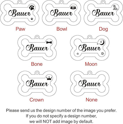Dog Tags Personalized for Pets Dog Name Tags Personalized Dog Tag Engraved with Any Name & Text Custom Dog ID Tags Glitter Bone ID Tag for Puppy Cat (Silver L, Bone)