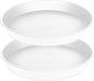 2 Pack of Bird Bath Bowl 12", 1.6" Depth, 10 12 inch Birdbath Bowls Dish Only for The Garden, Large Plant Saucer (12", Creamy White)