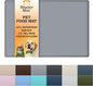 Neater Pet Brands Neater Mat Pet Mats for Food and Water, Cat & Dog Bowl Mat Waterproof Silicone, Feeding Tray, Dog Food Mats for Floors, Placemat w/Raised Edge for Under Bowls, 32" x 24", Grey