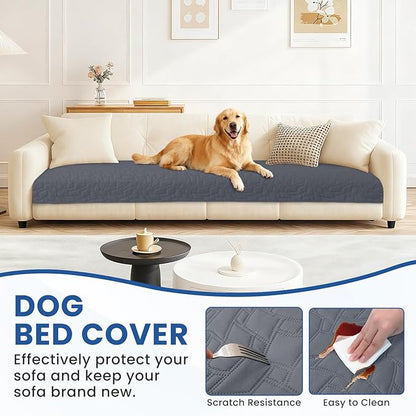 Waterproof Couch Covers for Pets, Waterproof Dog Bed Cover, Anti-Slip Soft Dog Blankets, Couch Cover for Dogs Washable, Pet Blanket for Puppy Large Dogs Cat (30x70 Inch, Dark Grey)
