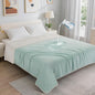 LOOBANI Waterproof Blanket for Bed: Reversible Soft Flannel Queen Bed Blanket 80" x 90", Waterproof Dog Blankets for Large Dogs, Spill-Proof Cover for Furniture Protection, Movie Time, Green