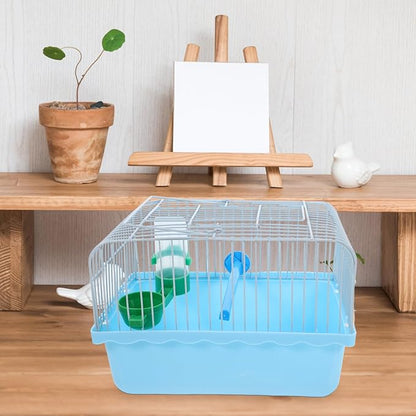 BESPORTBLE Portable Bird Travel Carrier Cage with Perch Food Box Waterer Transparent Bird Parrot Carrier Cage