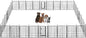 BestPet | Dog Playpen | 40 Inch, 32 Panels | Heavy Duty Metal Pet Exercise Pen | Indoor Outdoor Fence Panels | Rust-Resistant, Removable, Tool-Free Setup | Anti-Skid, Expandable Design