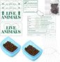 Eaasty 23 Pcs Pet Airline Travel Kit Kennel Travel Kit, Includes 4 Live Animal Stickers 2 Pet Bowl 1 Live Pets Label 5 Storage Bag 10 Cable Ties 1 Tag Animal Outdoors Accessories for Dogs Cats