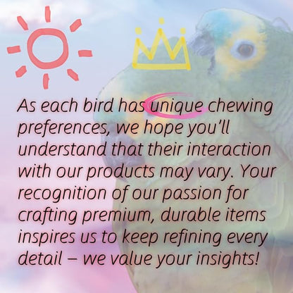 24Pcs Fatty Bagels Bird Toys for Parrots Durable Cardboard Chewing Shredding Foraging Foot 1.75" for Medium & Large Parrot Amazons Mini Macaws African Greys Cockatoos Eclectus Senegal