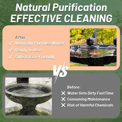 3PCS Pure Copper Bird Bath Purification Disk - 4" Diameter, 0.6mm Thick, Reinforced with Four-Point Support, Universal Fit for Outdoor Birdbath & Bowl