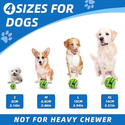 Interactive Puzzle Dog Treat Ball, Treat Dispensing Enrichment Dog Toys Ball, L, 3.94 in (10 cm)