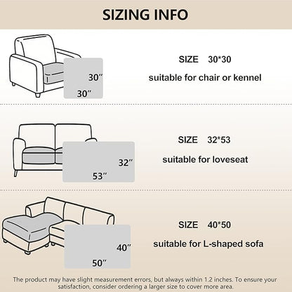 gogobunny 100% Double-Sided Waterproof Dog Bed Cover Pet Blanket Sofa Couch Furniture Protector for Puppy Large Dog Cat, Reversible (30x30 Inch (Pack of 1), Dark Grey/Light Grey)