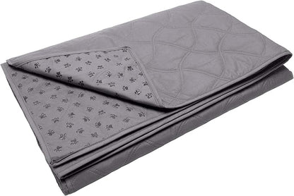 Furhaven Waterproof & Non-Slip Twin Size Mattress Cover Protector for Dogs & Cats, Washable, For Beds, Couches, & Car Seats - Quilted Twill Blanket Mattress Cover - Gray, Small/Twin Size