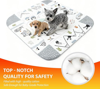 Puppy Play Gym & Cat Activity Mat,with Interactive Cat & Dog Toys,Multi - Functional Gym for for Fun, Exercise & Rest